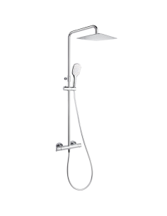 Columna ducha termostática cromada cuadrada Blautherm RS