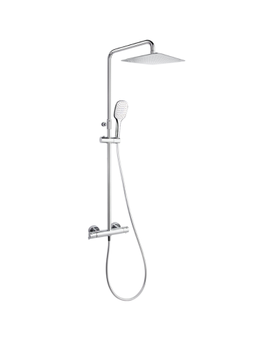 Columna ducha termostática cromada cuadrada Blautherm RS