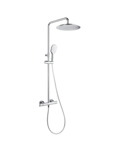 Columna ducha termostática cromada redonda Blautherm RS