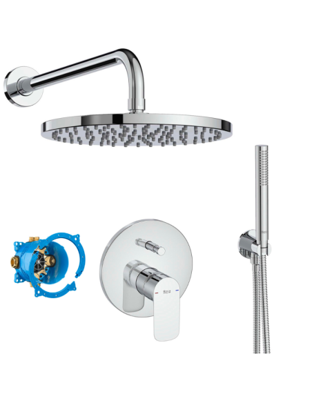 Ducha empotrada monomando Cala RocaBox Round ROCA