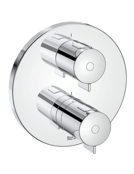 Grifo ducha empotrado termostático 2 salidas T-500 ROCA