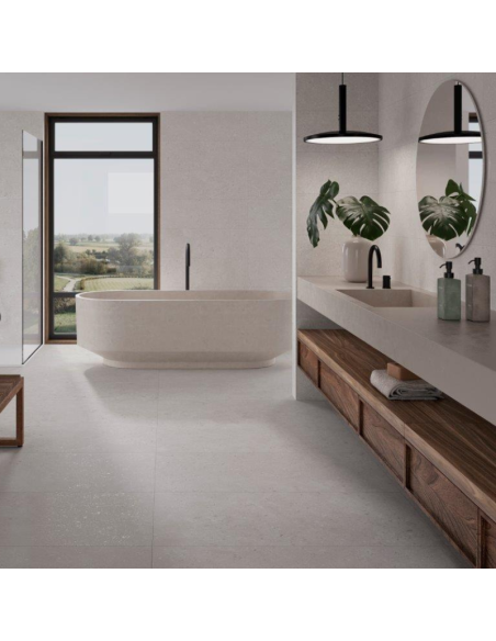 Azulejo blanco pared 30x90 cm Amalfi