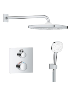 Grohtherm Conjunto empotrado con ducha mural Tempesta 250 Cube