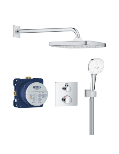 Grohtherm Conjunto empotrado con ducha mural Tempesta 250 Cube 34871000