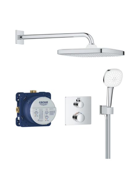 Grohtherm Conjunto empotrado con ducha mural Tempesta 250 Cube 34871000