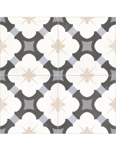 Azulejo para suelo imitación hidráulico 58x58 cm