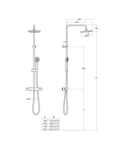 Columna ducha termostática Victoria T-Plus ROCA | Pereda 2