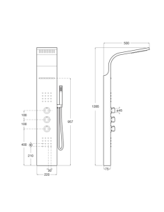Ducha hidromasaje termostática Evolution ROCA 2