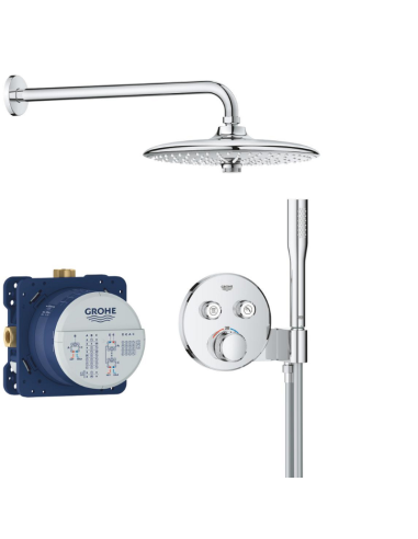 Grohtherm SmartControl Conjunto de ducha empotrado con Euphoria 260