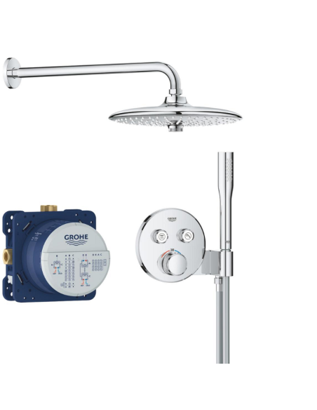 Grohtherm SmartControl Conjunto de ducha empotrado con Euphoria 260