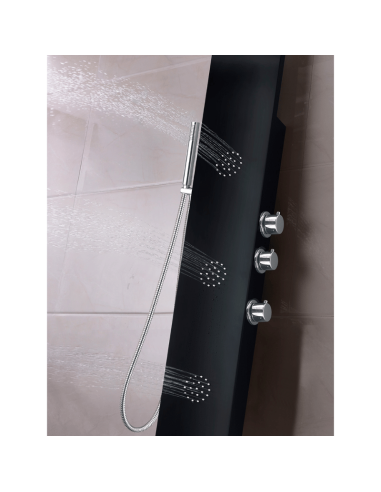 Ducha hidromasaje termostática Noir AQG | Pereda