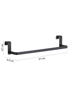 Toallero mueble baño negro Tosca GEDY 2