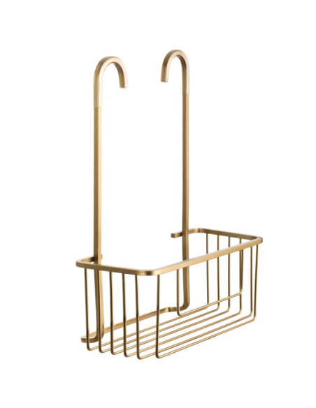 Cesta ducha con colgador grifo oro mate Aluminium TATAY