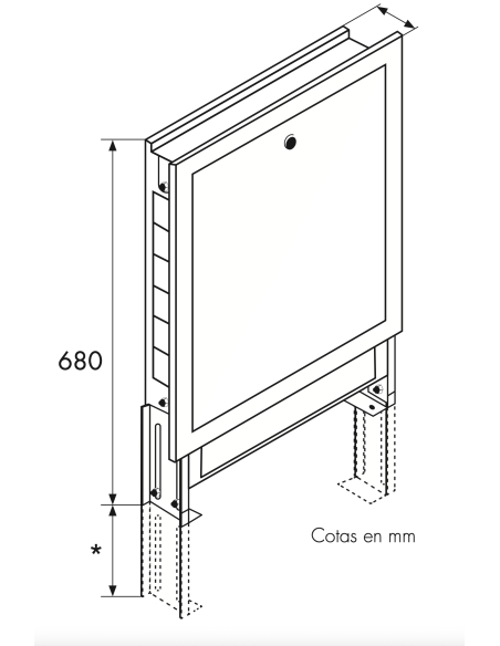 Caja colectores metálica slim ISOLTUBEX