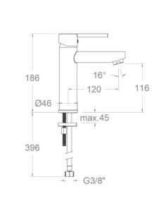 Drako monomando de lavabo cromo Ramon Soler 2
