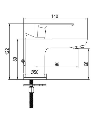 Grifo de lavabo Sky cromo AQG