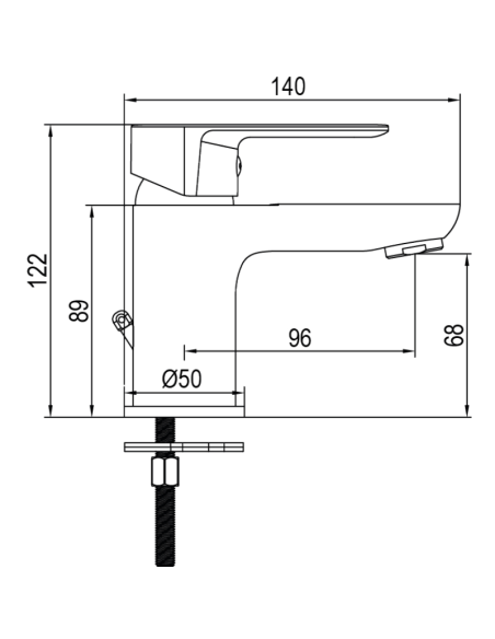 Grifo de lavabo Sky cromo AQG