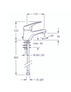 Grifo de lavabo Quatro 2