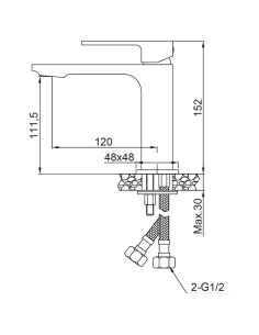 Grifo de lavabo Bold cromo AQG 2