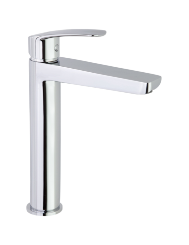 New Fly,Tool Free monomando de lavabo alto cromo