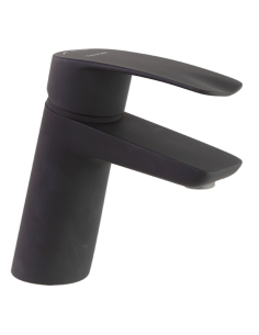 New Fly Tool Free monomando de lavabo inclinado negro mate