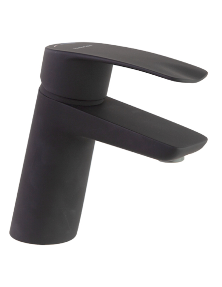 New Fly Tool Free monomando de lavabo inclinado negro mate