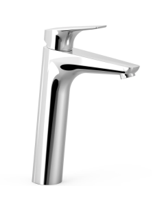 CANIGÓ Grifo monomando alto para lavabo con Tres-duo