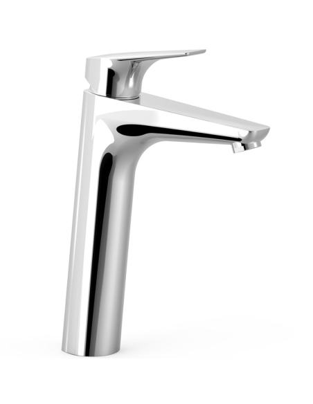 CANIGÓ Grifo monomando alto para lavabo con Tres-duo