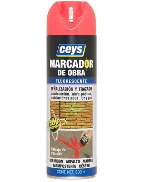 Marcador de obra rojo 500ml CEYS. Principal