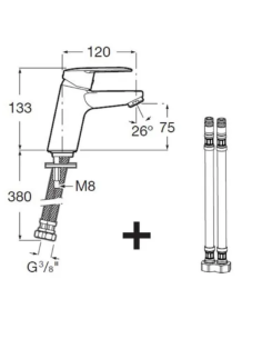 Grifo de lavabo Alfa ROCA 2