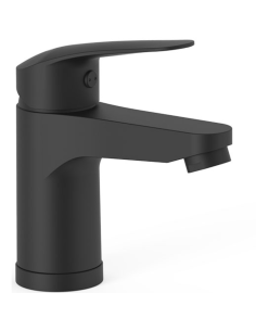 Grifo de lavabo Base plus negro TRES