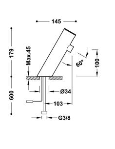 Grifo de lavabo Electronic TRES 2