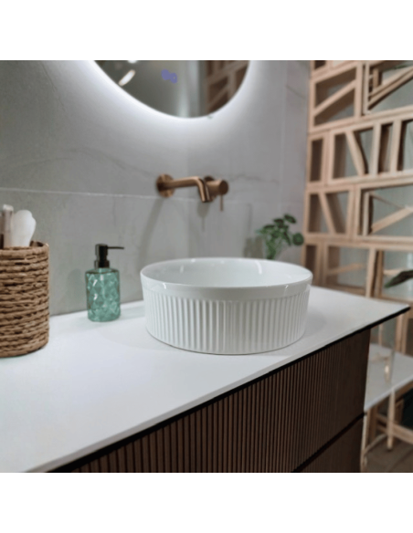 Lavabo sobre encimera 36 cm redondo Flavia