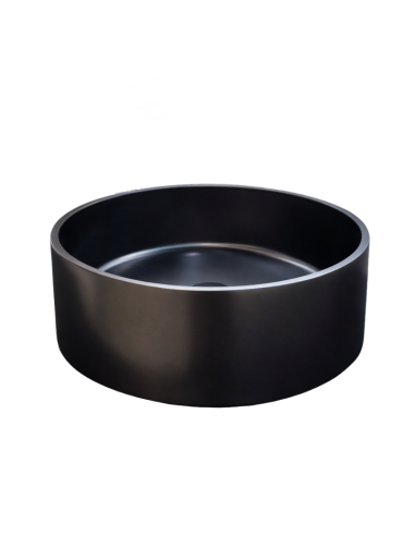 Lavabo sobre encimera 36 cm metal color antracita