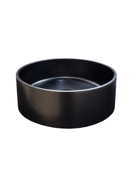 Lavabo sobre encimera 36 cm metal color antracita