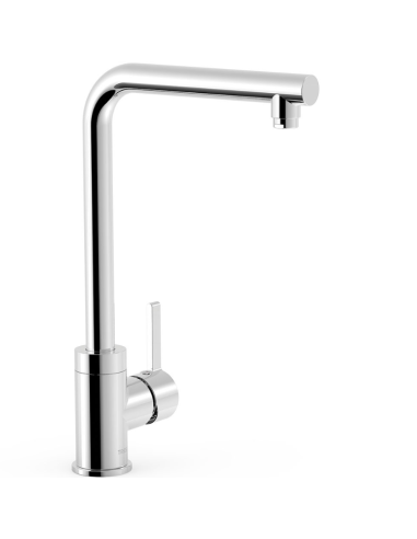Grifo de cocina recto cromado TRES