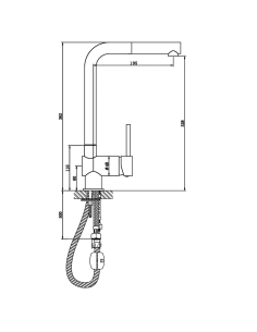 Grifo cocina extraíble Grycoter GF119 2