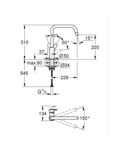 Grifo cocina Grohe Eurosmart 2