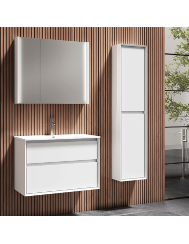 Mueble baño suspendido blanco MARCO