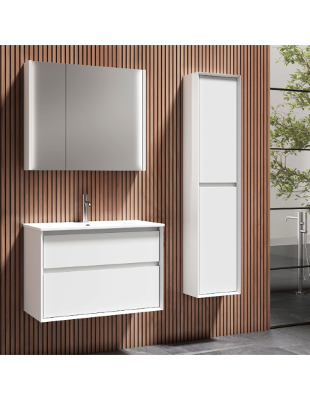 Mueble baño suspendido blanco MARCO