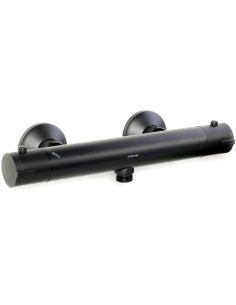 Grifo termostático ducha negro con equipo GO! CLEVER