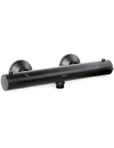 Grifo termostático ducha negro con equipo GO! CLEVER