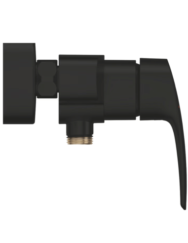 Grifo ducha monomando negro Eurosmart GROHE. Vista lateral