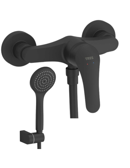 Grifo ducha negro Base Plus TRES
