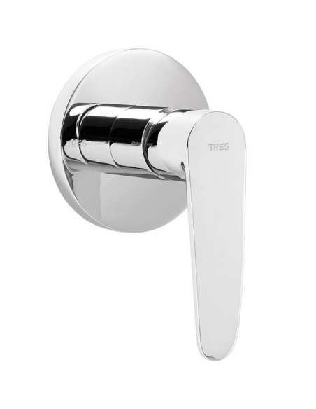 Grifo ducha empotrado 1 vía Flat TRES