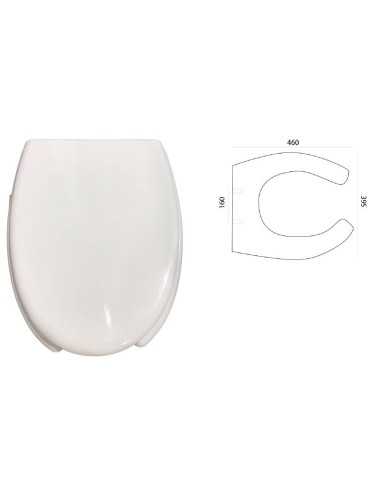 Tapa + asiento especial  88130 PRESTO. Medidas.