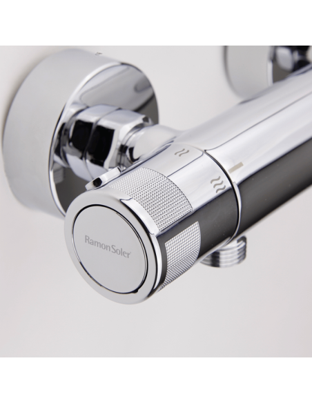 Grifo ducha termostático Termotech RAMON SOLER. Detalle maneta
