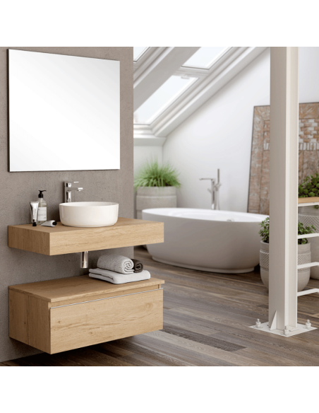 Mueble de baño bajo 80x32x45 cm Toscana