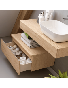 Mueble de baño bajo 80x32x45 cm Toscana 2