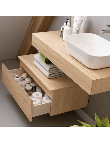 Mueble de baño bajo 80x32x45 cm Toscana (Interior)
